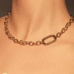 Bibbiena Poppi Acadia 925 Sterling Silber vergoldetes Gliedercollier|Parte di Me Discount