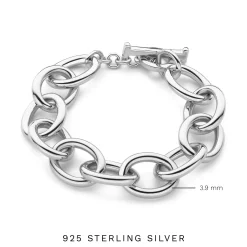 Bibbiena Poppi Adriane 925 Sterling Silber Gliederarmband|Parte di Me Outlet