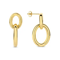 Bibbiena Poppi Adriane 925er Sterlingsilber vergoldet Tropfenohrringe mit 14 Karat Vergoldung|Parte di Me Discount