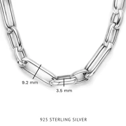 Bibbiena Poppi Casentino 925 Sterling Silber Gliederkette|Parte di Me Hot