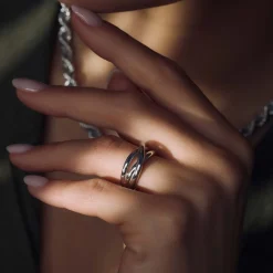 Bibbiena Poppi Casentino 925 Sterling Silber Dreifaltigkeitsring|Parte di Me Sale