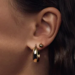 Bibbiena Poppi Casentino 925er Sterlingsilber vergoldete Ohrringe|Parte di Me New