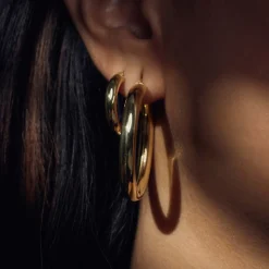 Bibbiena Poppi Casentino Ohrringe aus 925er Sterlingsilber mit 14 Karat Goldauflage|Parte di Me Fashion