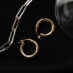 Bibbiena Poppi Casentino Ohrringe aus 925er Sterlingsilber mit 14 Karat Goldauflage|Parte di Me Fashion