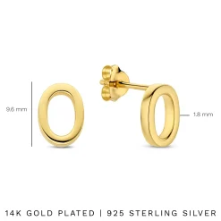 Bibbiena Poppi Clara 925 Sterling Silber vergoldet Ohrstecker|Parte di Me Best