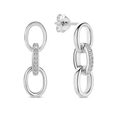 Bibbiena Poppi Clara 925 Sterling Silber Ohrringe mit Zirkonia Steinen|Parte di Me Online