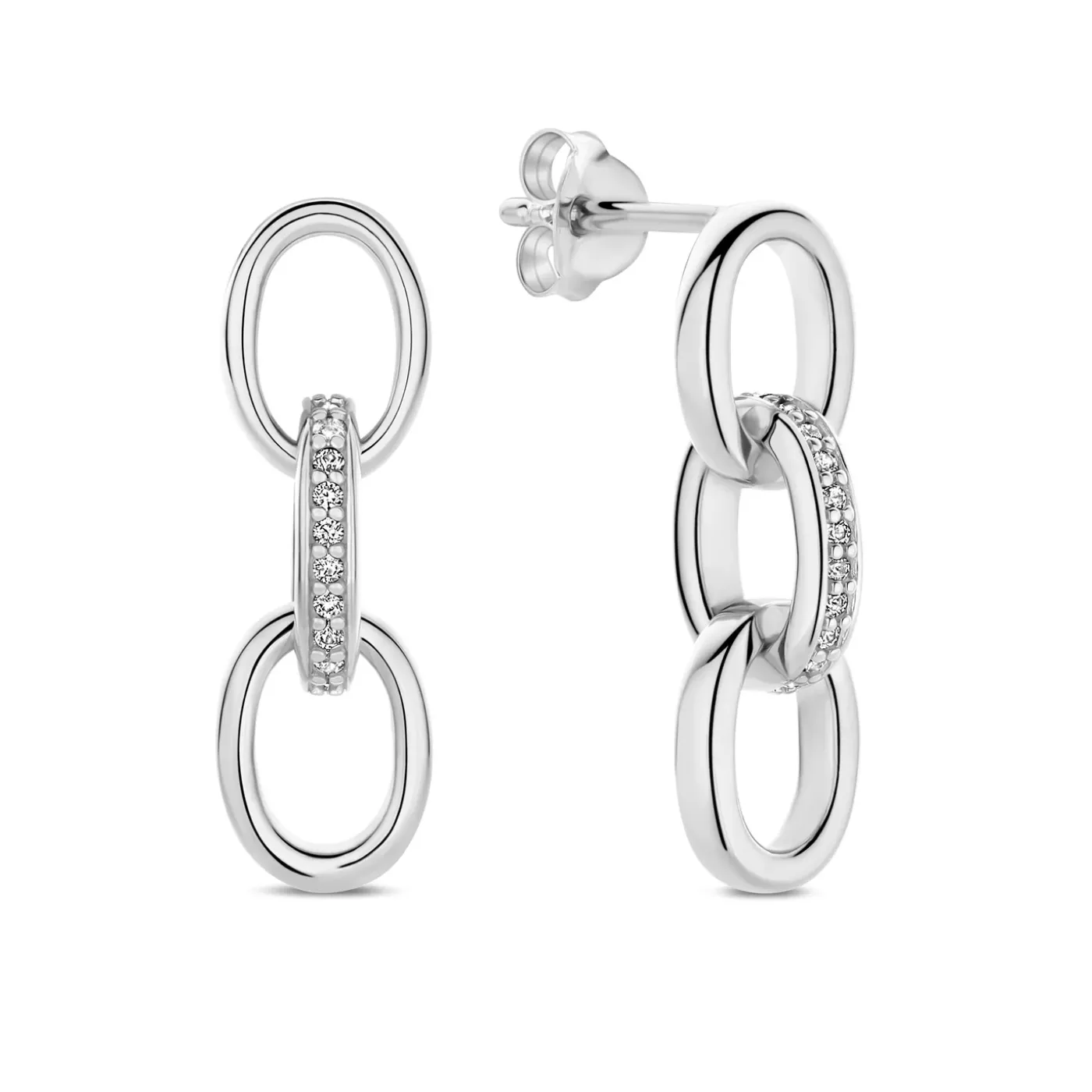 Bibbiena Poppi Clara 925 Sterling Silber Ohrringe mit Zirkonia Steinen|Parte di Me Online