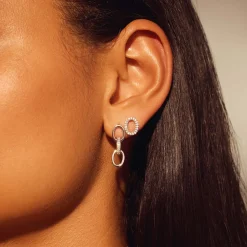 Bibbiena Poppi Clara 925 Sterling Silber Ohrringe mit Zirkonia Steinen|Parte di Me Online