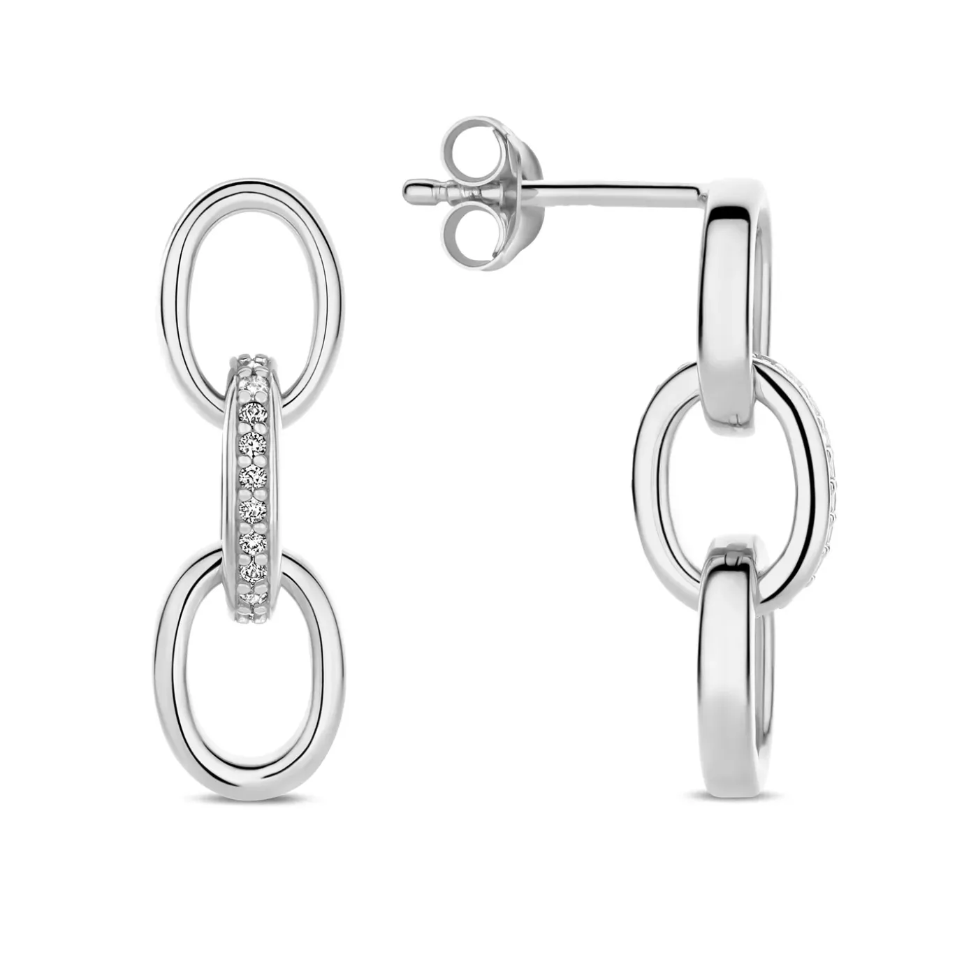 Bibbiena Poppi Clara 925 Sterling Silber Ohrringe mit Zirkonia Steinen|Parte di Me Online