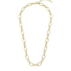 Bibbiena Poppi Clara 925 Sterling Silber vergoldetes Gliedercollier mit Zirkoniasteinen|Parte di Me Best