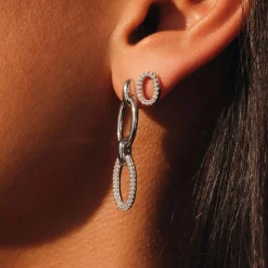 Bibbiena Poppi Clara 925 Sterling Silber Ohrringe mit Zirkonia Steinen|Parte di Me Sale