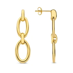 Bibbiena Poppi Clara 925er Sterlingsilber vergoldet Tropfenohrringe mit 14 Karat Goldplattierung|Parte di Me Hot