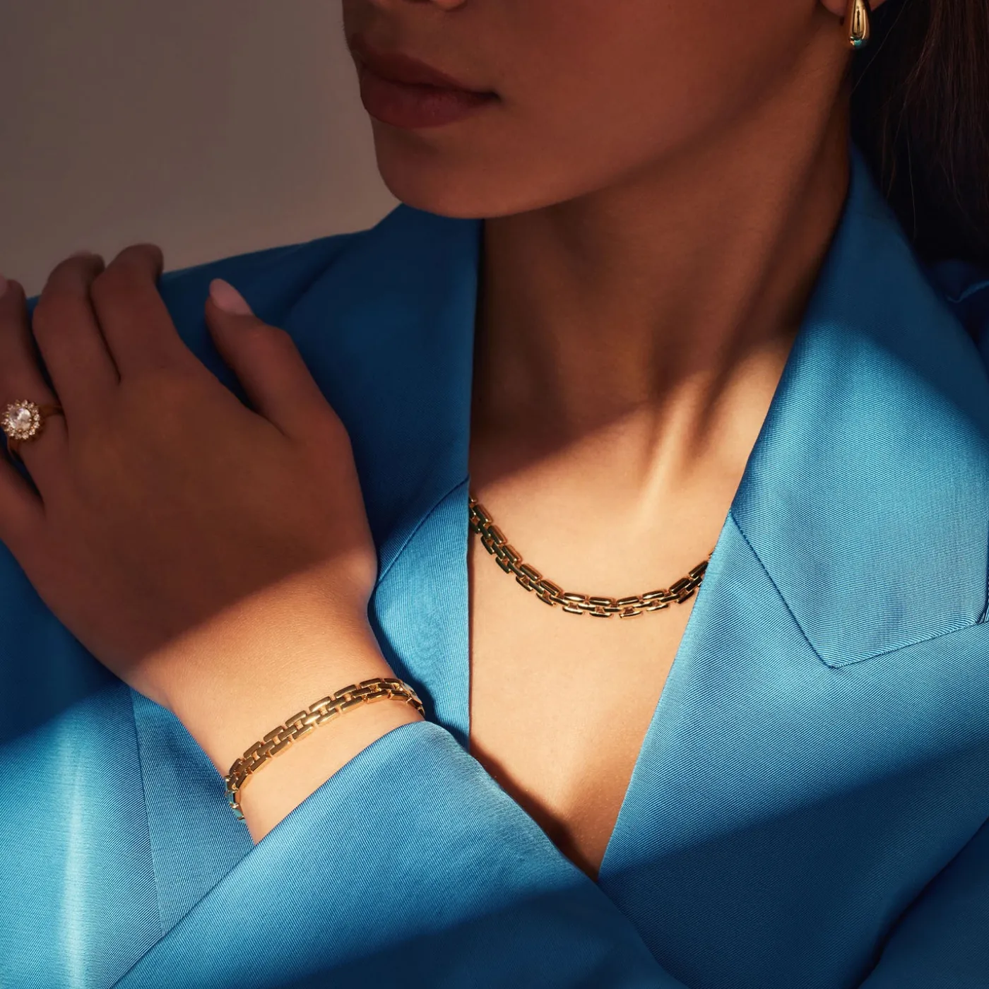 Bibbiena Poppi Dante 925 Sterling Silber vergoldetes Gliederarmband|Parte di Me Online