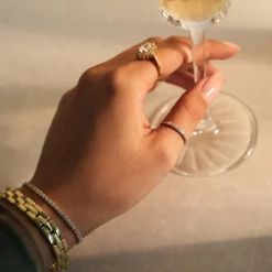 Bibbiena Poppi Del Morbo 925 Sterling Silber vergoldetes Armband|Parte di Me New