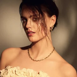 Bibbiena Poppi Lucia 925 Sterling Silber vergoldetes Gliedercollier|Parte di Me Fashion