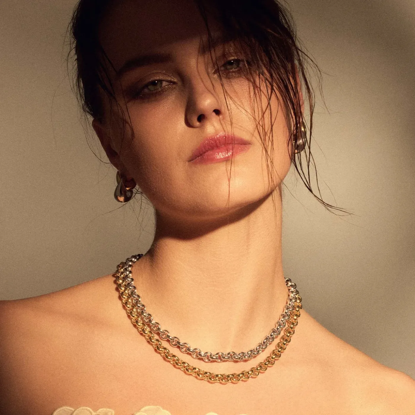 Bibbiena Poppi Lucy 925 Sterlingsilber vergoldetes Gliedercollier|Parte di Me Sale