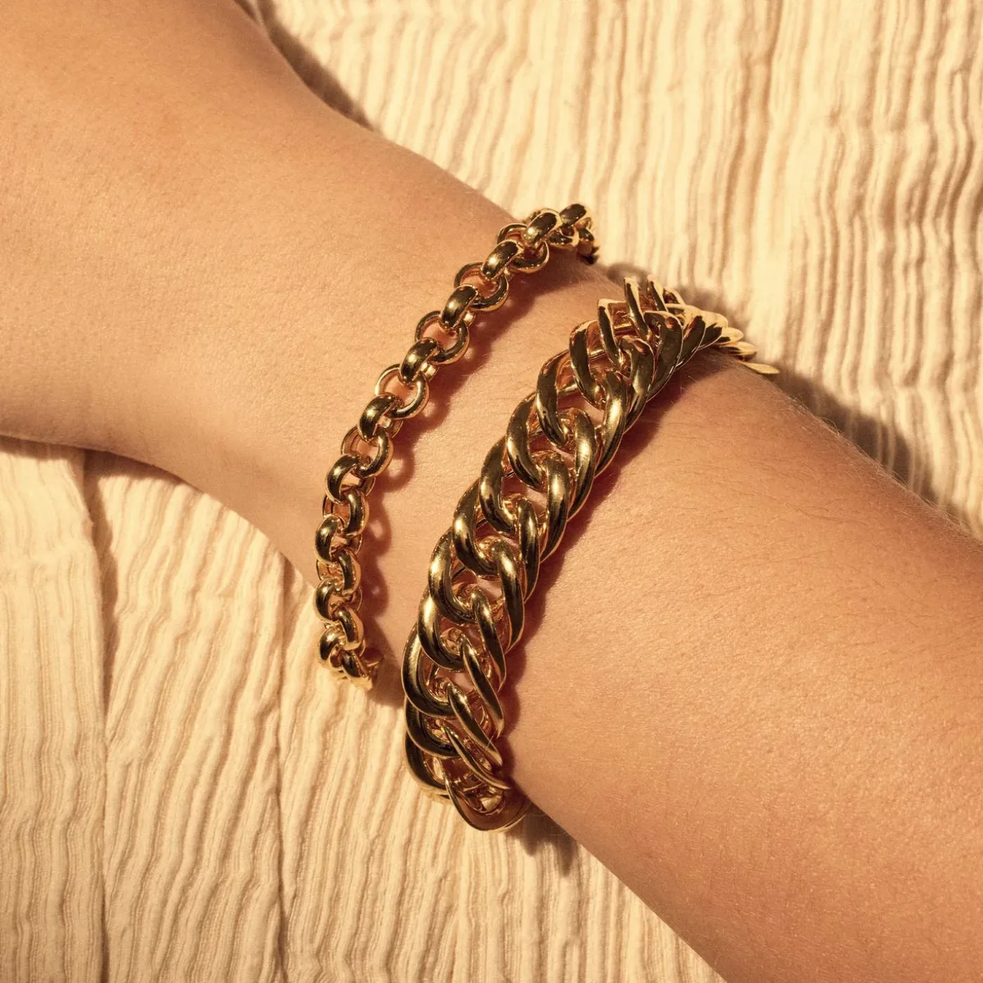 Bibbiena Poppi Lucy 925 Sterling Silber vergoldetes Gliederarmband|Parte di Me Discount