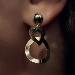 Bibbiena Poppi Madonna 925er Sterlingsilber vergoldet Tropfenohrringe mit 14 Karat Vergoldung|Parte di Me Sale