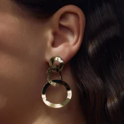 Bibbiena Poppi Madonna 925er Sterlingsilber vergoldet Tropfenohrringe mit 14 Karat Vergoldung|Parte di Me Online