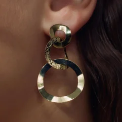 Bibbiena Poppi Madonna 925er Sterlingsilber vergoldet Tropfenohrringe mit 14 Karat Vergoldung|Parte di Me Online