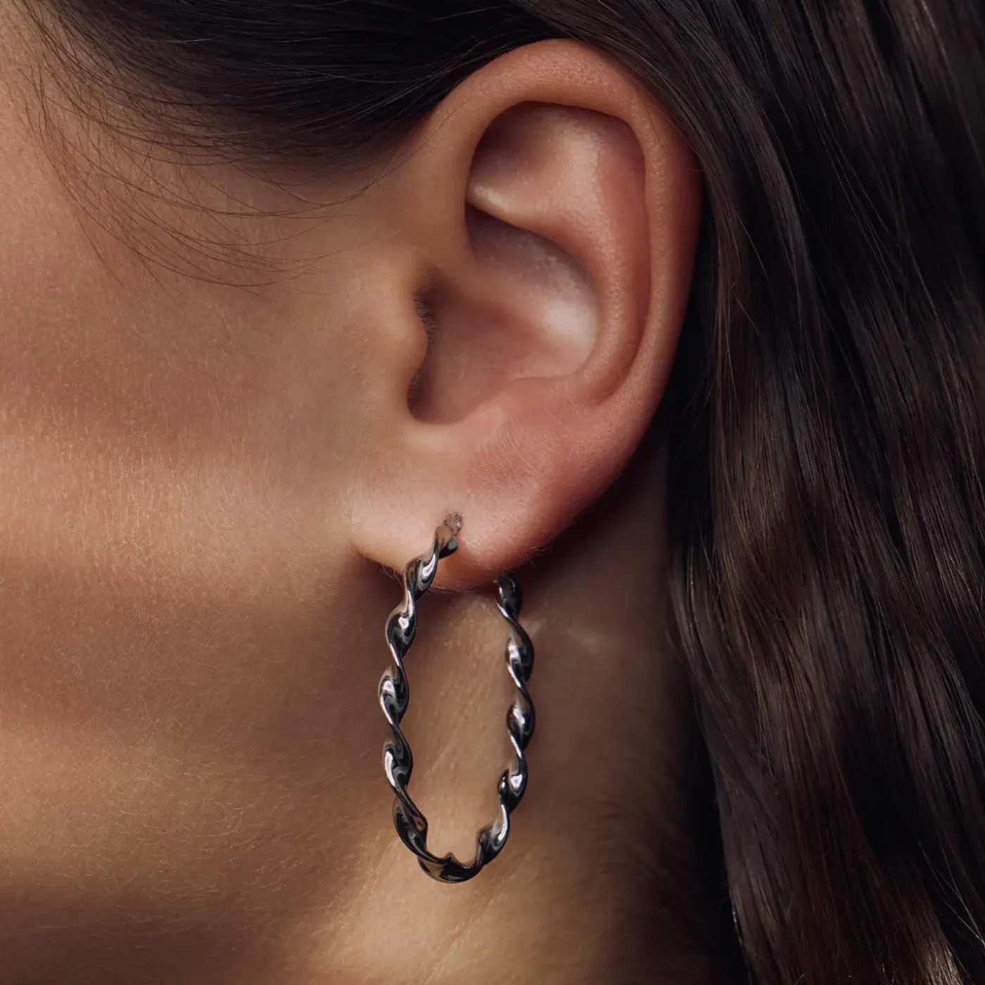 Bibbiena Poppi Viviana 925 Sterling Silber Ohrringe mit Drehung|Parte di Me Hot