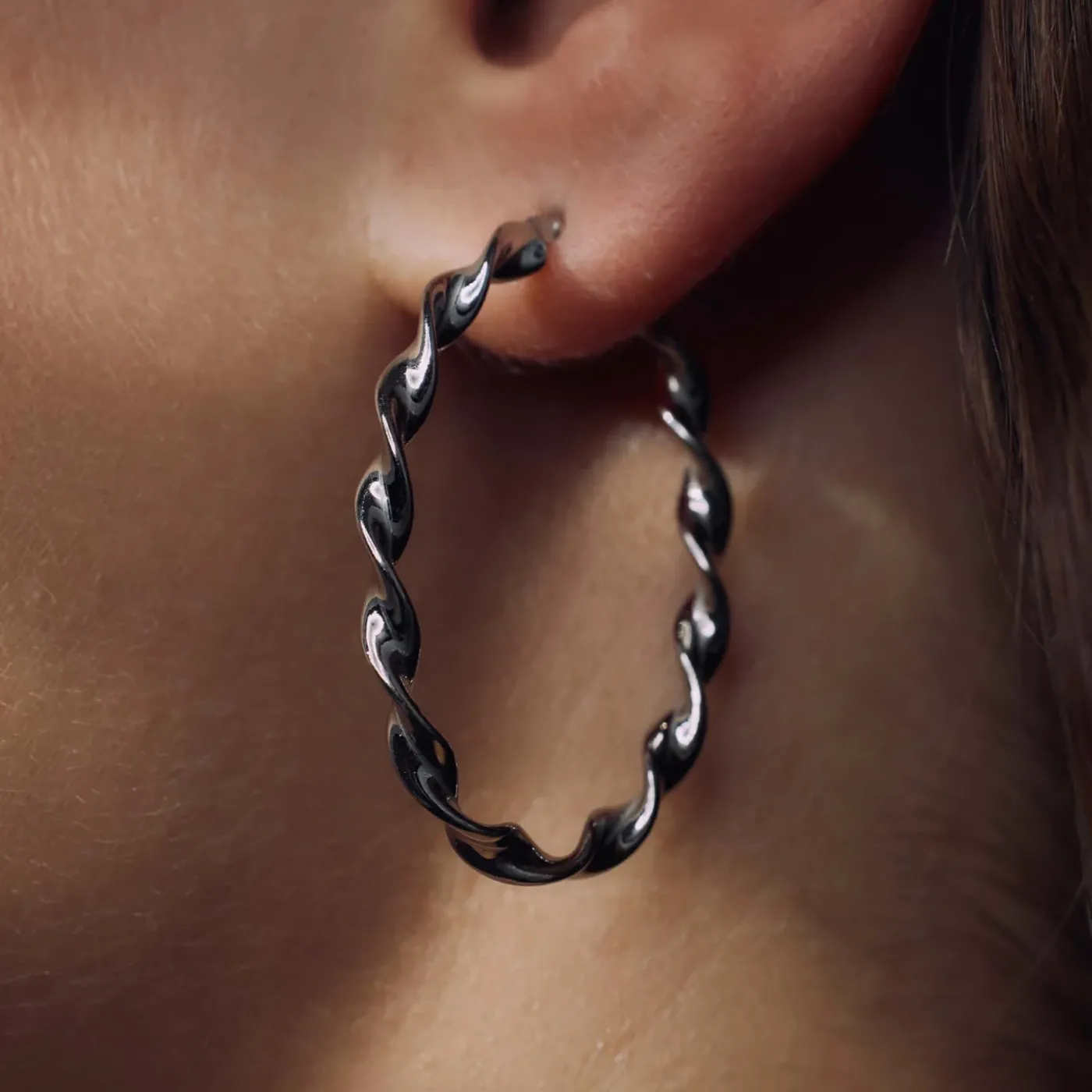 Bibbiena Poppi Viviana 925 Sterling Silber Ohrringe mit Drehung|Parte di Me Hot