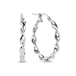 Bibbiena Poppi Viviana 925 Sterling Silber Ohrringe mit Drehung|Parte di Me Outlet