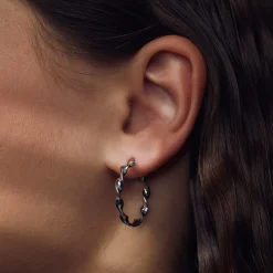 Bibbiena Poppi Viviana 925 Sterling Silber Ohrringe mit Drehung|Parte di Me Outlet