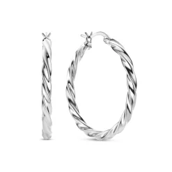 Bibbiena Poppi Viviana 925 Sterling Silber Ohrringe mit Drehung|Parte di Me New