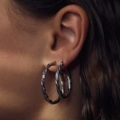 Bibbiena Poppi Viviana 925 Sterling Silber Ohrringe mit Drehung|Parte di Me Sale