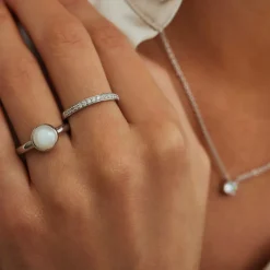 Brioso Cortona Bella Ring aus 925er Sterlingsilber mit Süßwasserperle|Parte di Me Hot