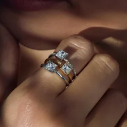 Cento Luci Pia Ring aus 925er Sterlingsilber mit Preciosa-Kristall|Parte di Me Best