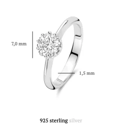 Cento Luci Rosia Ring aus 925er Sterlingsilber mit Zirkoniastein|Parte di Me Discount