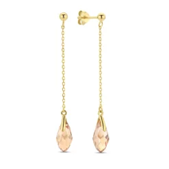 La Sirena Ombrone 925er Sterlingsilber vergoldet Tropfenohrringe mit 14 Karat Vergoldung|Parte di Me Best