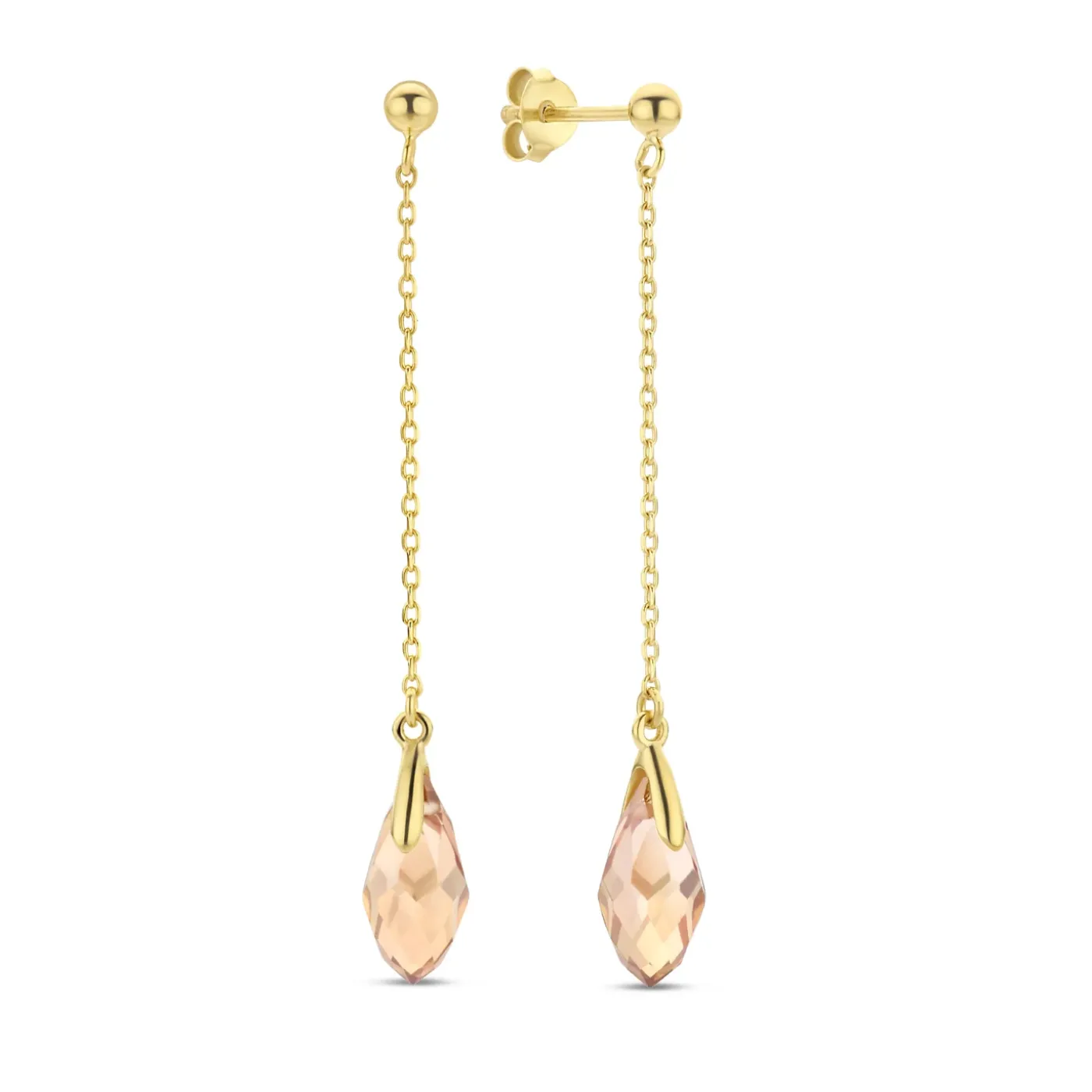 La Sirena Ombrone 925er Sterlingsilber vergoldet Tropfenohrringe mit 14 Karat Vergoldung|Parte di Me Best