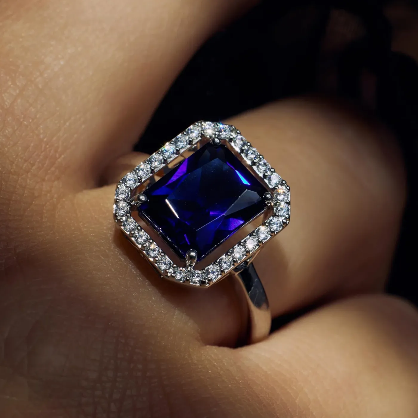 Mia Colore Azure Ring aus 925er Sterlingsilber mit blauem Zirkoniastein|Parte di Me Best