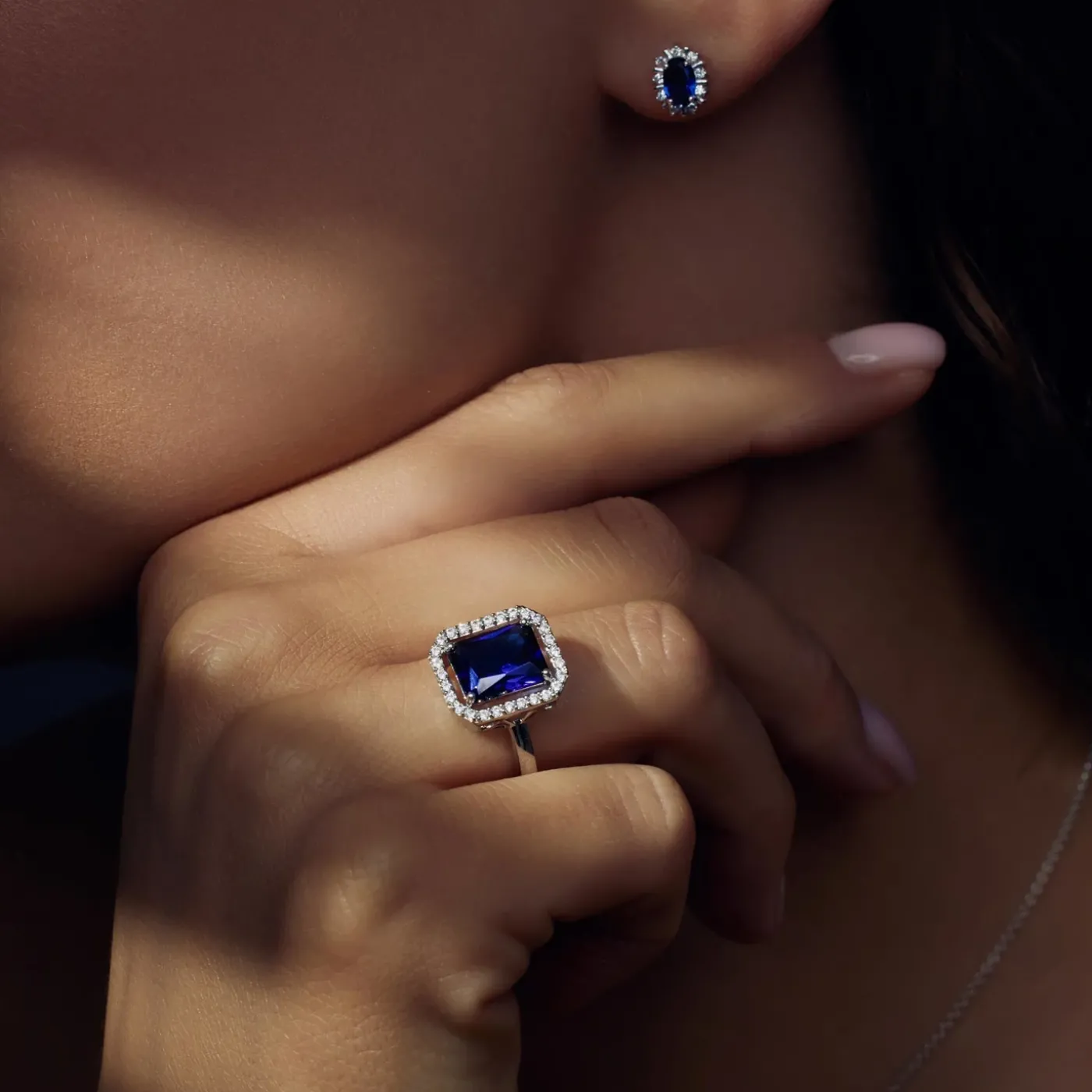 Mia Colore Azure Ring aus 925er Sterlingsilber mit blauem Zirkoniastein|Parte di Me Best