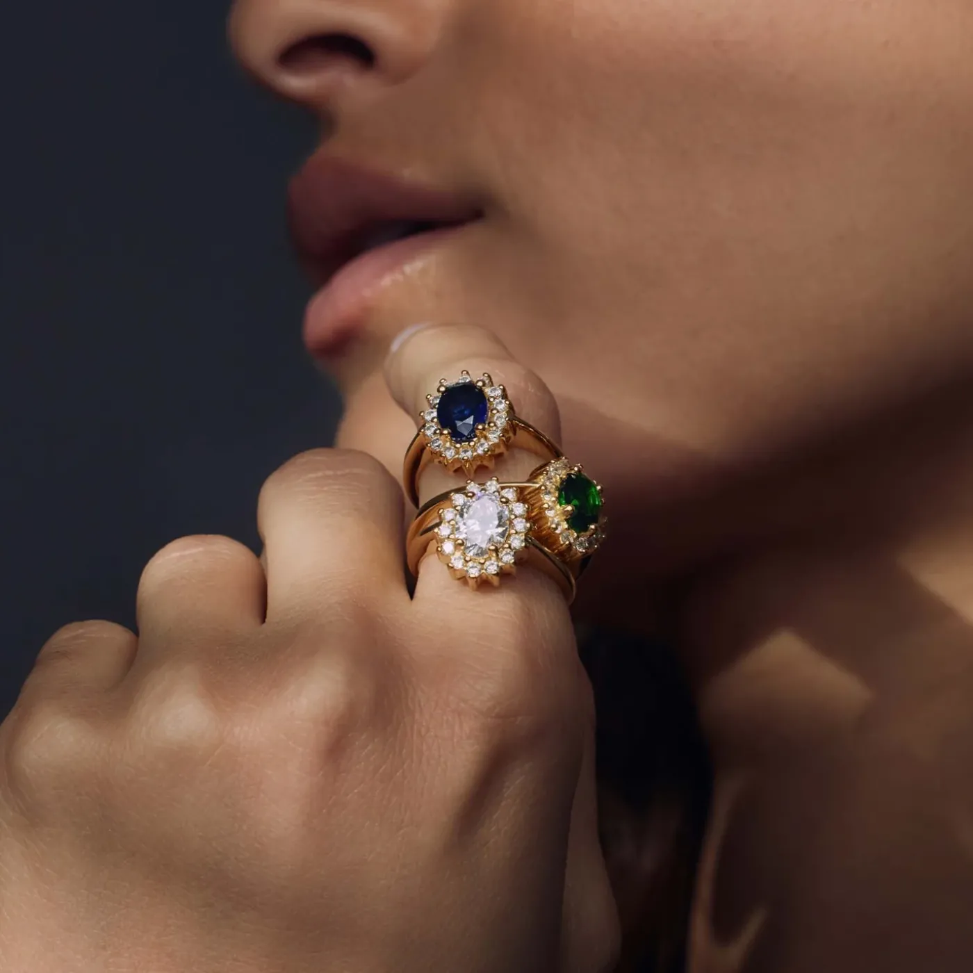 Mia Colore Bianca 925 Sterlingsilber vergoldeter Ring mit Zirkoniastein|Parte di Me Discount