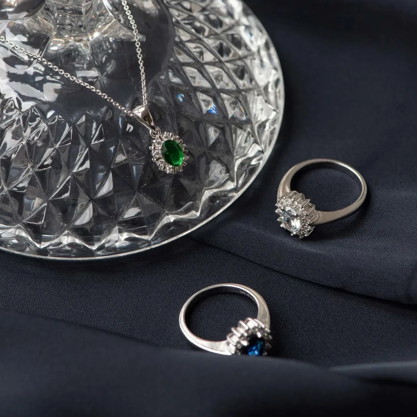 Mia Colore Verdi Halskette aus 925er Sterlingsilber mit grünem Zirkoniastein|Parte di Me Clearance