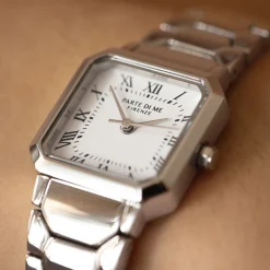 Orologio quadratische Damenuhr silberfarben und weiß|Parte di Me Best