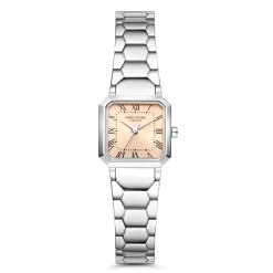 Orologio quadratische Damenuhr silberfarben und taupe|Parte di Me Clearance