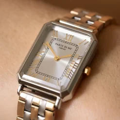 Orologio rechteckige Damenuhr goldfarben und silber|Parte di Me Fashion