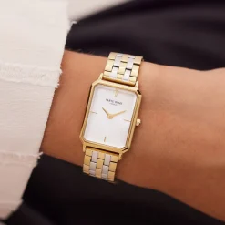 Orologio rechteckige Damenuhr gold- und silberfarben|Parte di Me Fashion