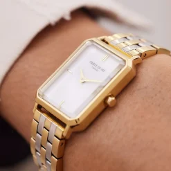 Orologio rechteckige Damenuhr gold- und silberfarben|Parte di Me Fashion