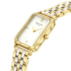 Orologio rechteckige Damenuhr gold- und silberfarben|Parte di Me Fashion