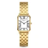 Orologio rechteckige Damenuhr goldfarben und weiß|Parte di Me Online