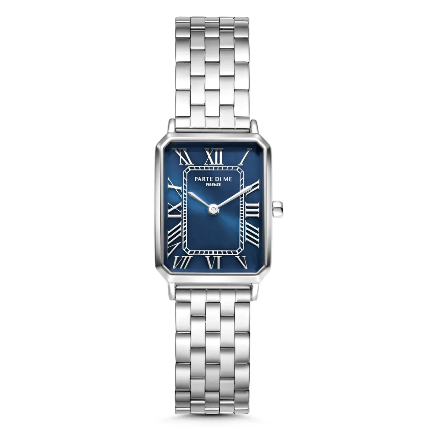 Orologio rechteckige Damenuhr silberfarben und dunkelblau|Parte di Me Fashion