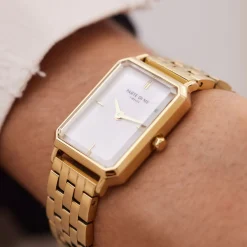 Orologio rechteckige Damenuhr goldfarben und Perlmutt|Parte di Me Fashion