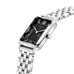 Orologio rechteckige Damenuhr silberfarben und schwarz|Parte di Me New