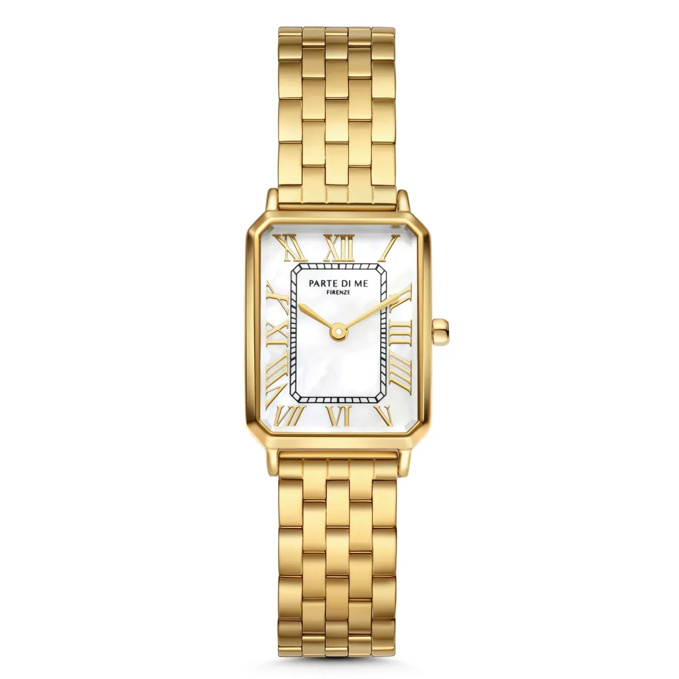 Orologio rechteckige Damenuhr goldfarben und Perlmutt|Parte di Me Online